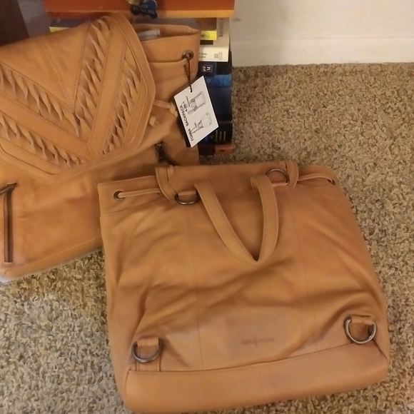 ONE LEFT at this price Boho Leather Backpack - Picture 10 of 16